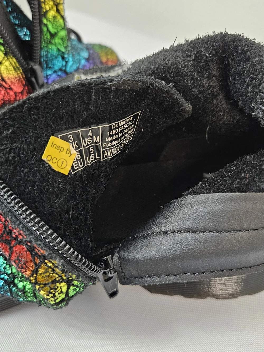 Dr. Martens Kids 1460 Pascal Metallic Boots Size US 4M